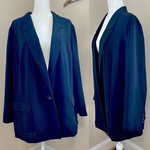 Bar III Lightweight Black Professional Collared Blazer - 3X